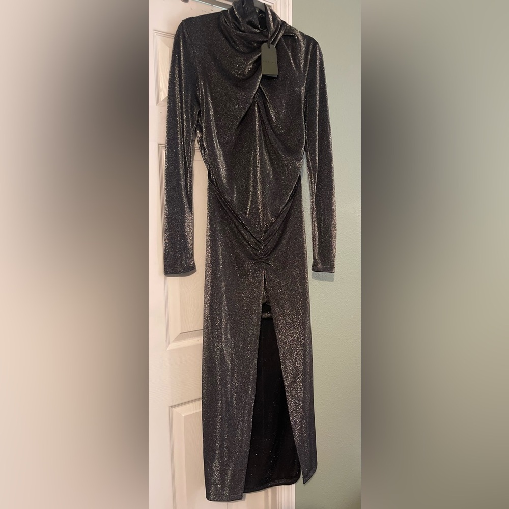 Elegant Black Glitter Dress